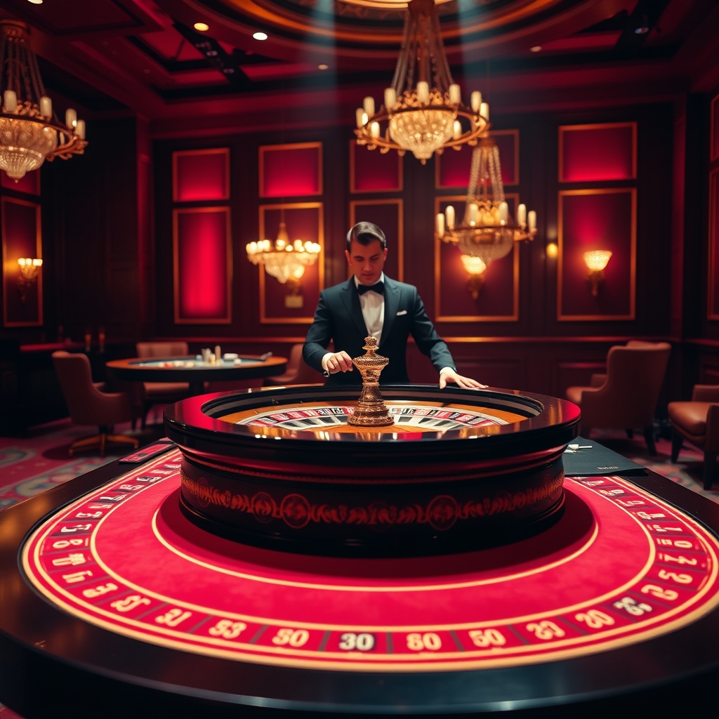 Diwa Top live casino roulette table with dealer